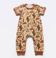 Desert West Ss Boy Romper