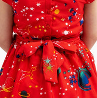 LL Vintage Style Peter Pan Collar Dresses Galaxy Red