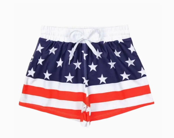 Boys Clothing Swim Trunks - Classic Flag