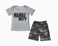 Mama's Boy Camo Shorts Summer Outfit